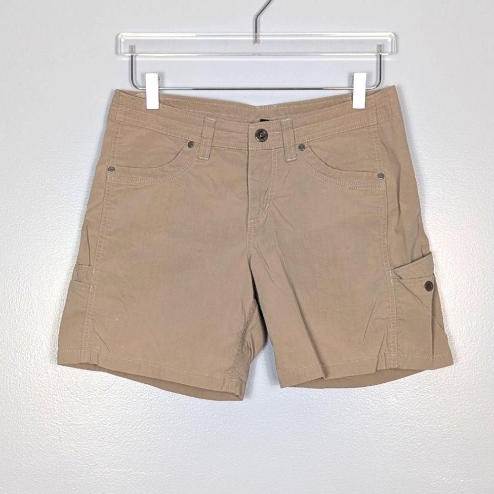 Kuhl Khaki Cargo Hiking Shorts Women's 6 Tan